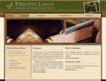 Tablet Screenshot of philippelange.be